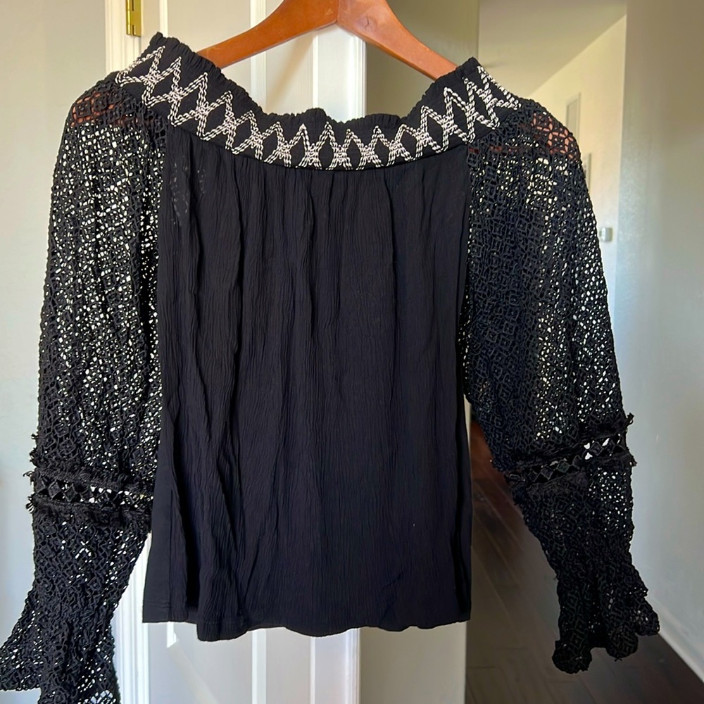 INC off shoulder long sleeve blouse